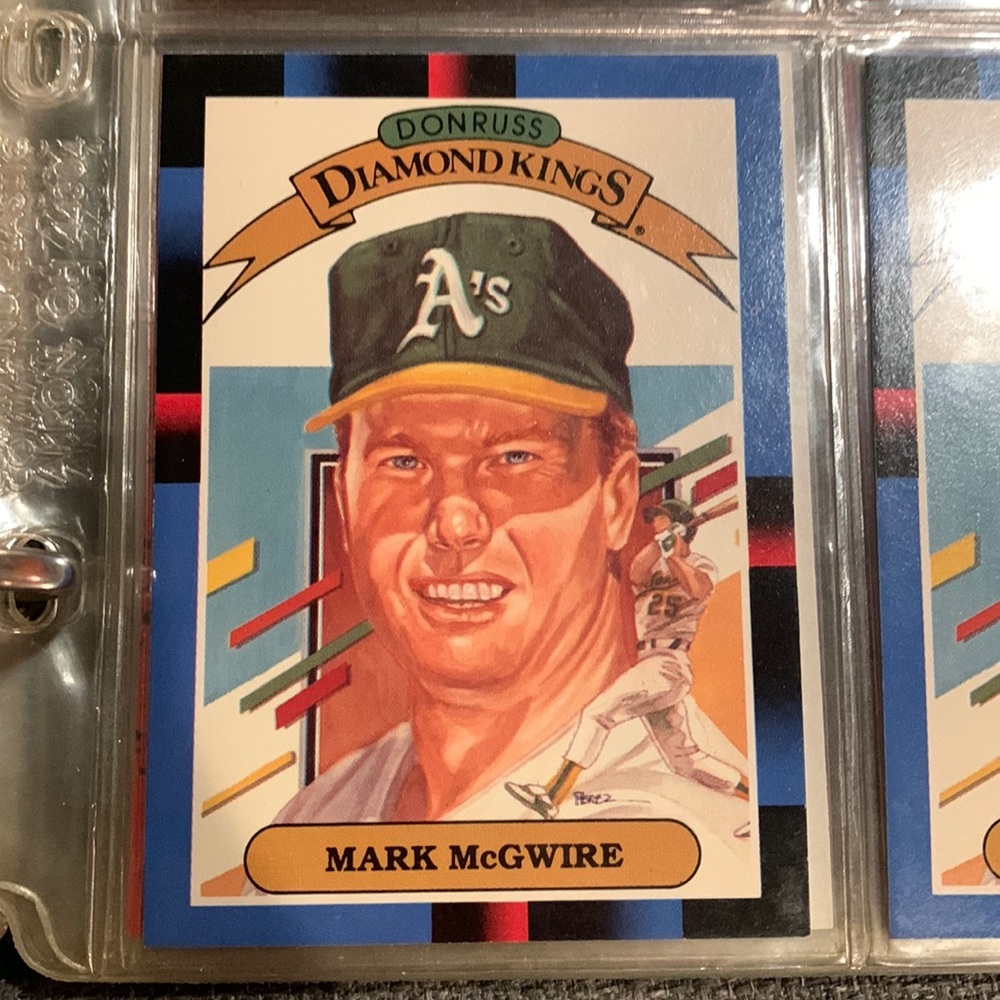 Mark McGwire 1987 Donruss Diamond Kings Card #1 - Picture 1 of 1